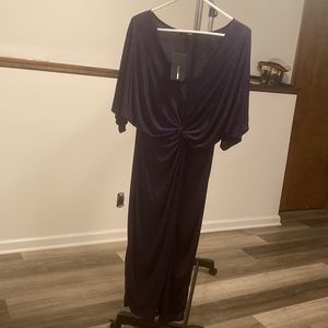 XL Fashion Nova Navy Blue Midi Dress